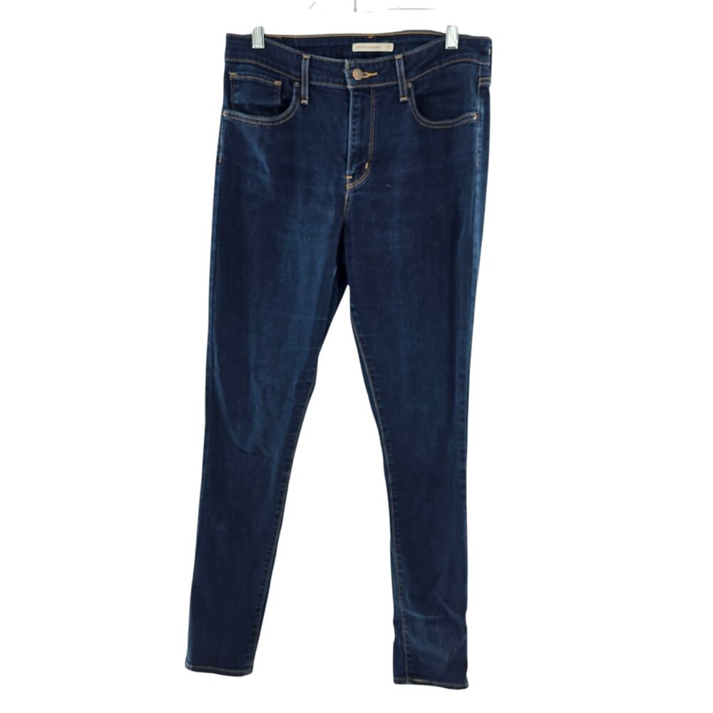 Levi's 721 High Rise Skinny Jeans Women's Size 31 Blue Denim Mid Rise Stretch